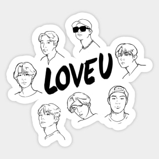 MONSTA X LOVE U Sticker